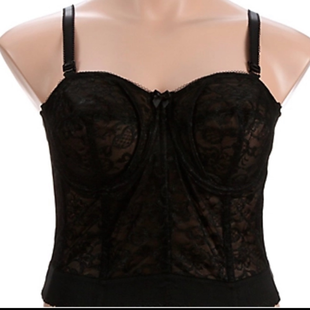 NWT Goddess Lace LongLine Bra with Boning 34F